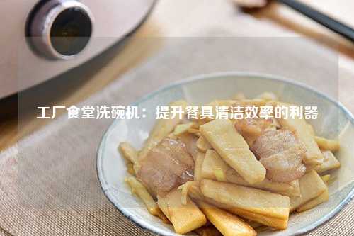 工厂食堂洗碗机：提升餐具清洁效率的利器